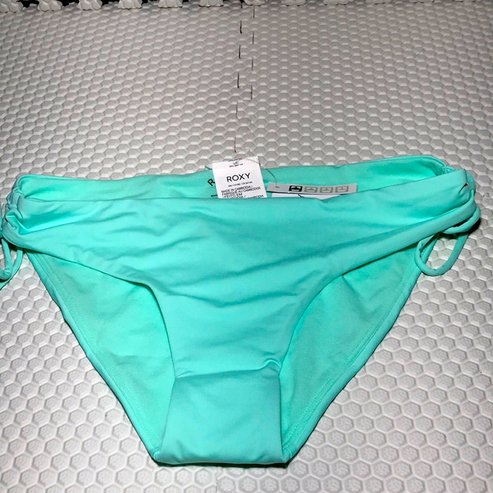 Roxy Beach Blue Bow Bikini Bottoms